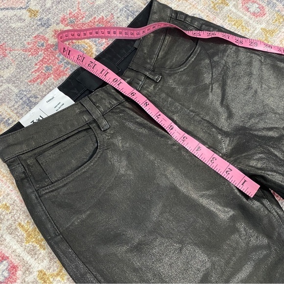 Anthropologie‎ 3X1 NYC Farrah Coated High Rise Bell Bottom Flare Jeans Italy - Picture 14 of 15